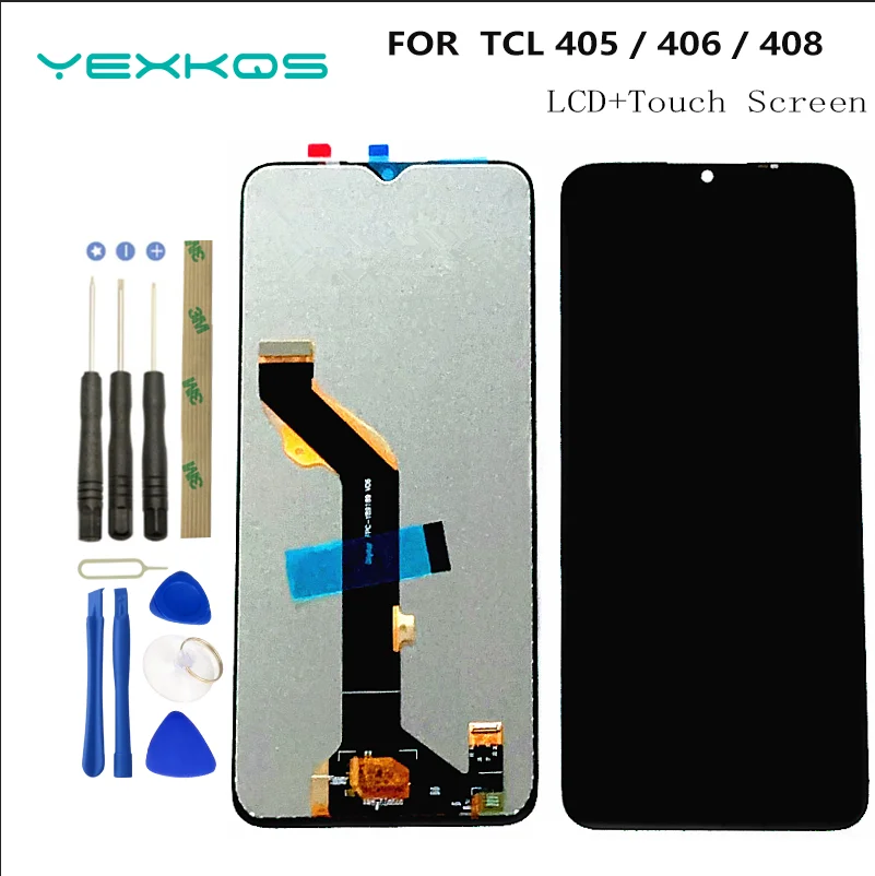 

Новый для TCL 405 T506D 406 408 T507D1 T507A T507U T507U1 T507U2 T507J ЖК-дисплей, дигитайзер сенсорного экрана, запасные части датчика