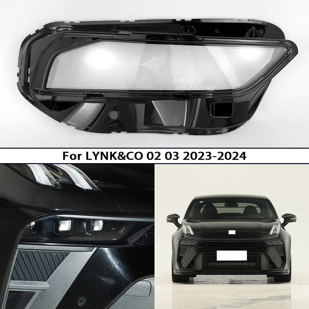 

Front Light Lens shell For Lynk&Co 02 03 2023-2025 Car Transparent Clear Headlight Housing Headlamp Component Protective Cover