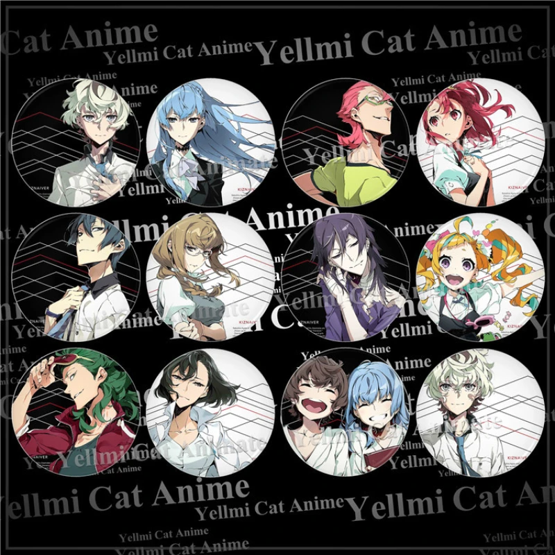 Agata Katsuhira Sonozaki Noriko Popular Anime Peripheral Badges Two-dimensional Peripheral Cool Anime Lapel Pins for Backpacks