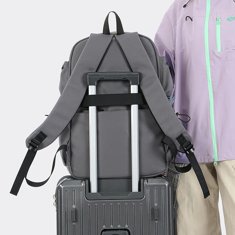 Robuster Rucksack mit großem Fassungsvermögen – 15,6-Zoll-Laptop-Rucksack mit mehreren Taschen |   Reise- und Wandertasche |   Reißverschluss