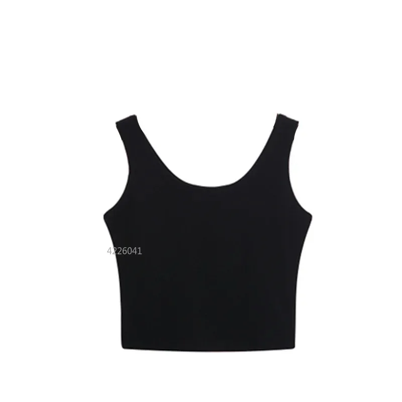 Fashion Sexy Women Candy Colour Crop Tops Sleeveless Short Cotton Knitted Casual Tube Top Female Sleeveless Cropped Yoga Vest