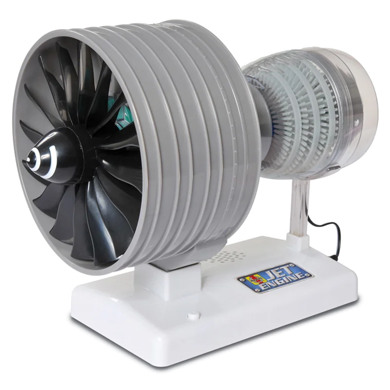 Airplane engine model simulation aviation jet turbofan engine can start DIY assembled toys