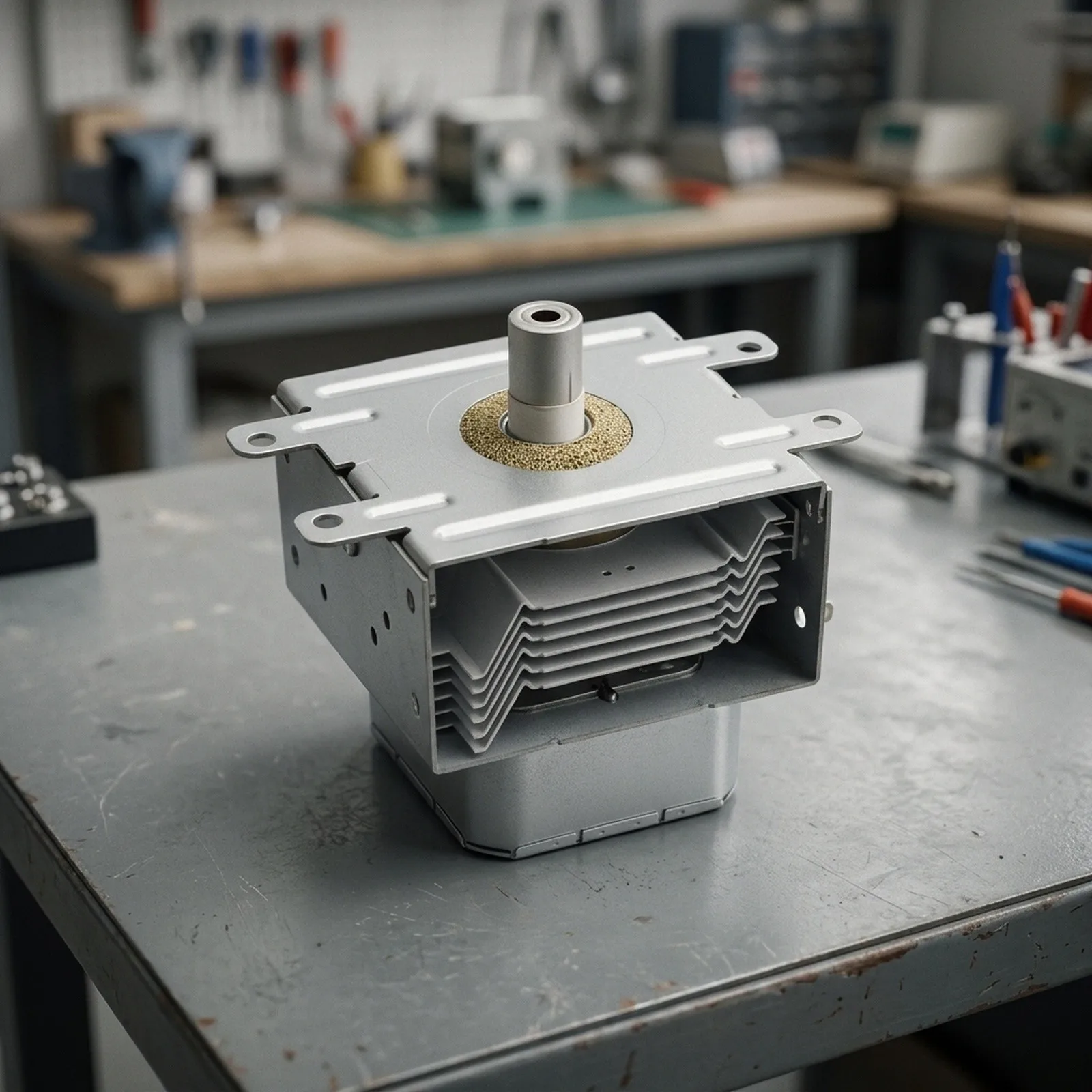 2450MHz Heating Tube OM75P 31 Magnetron Reinforced Metal Construction Stable Voltage Output Quick Temperature Distribution