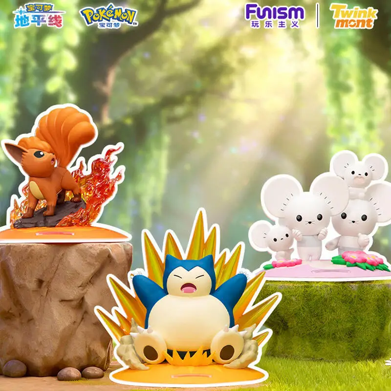 

Genuine Funism Cartoon Pokemon Maushold Snorlax Vulpix Anime Action Figure Model Toys Gift for Birthday