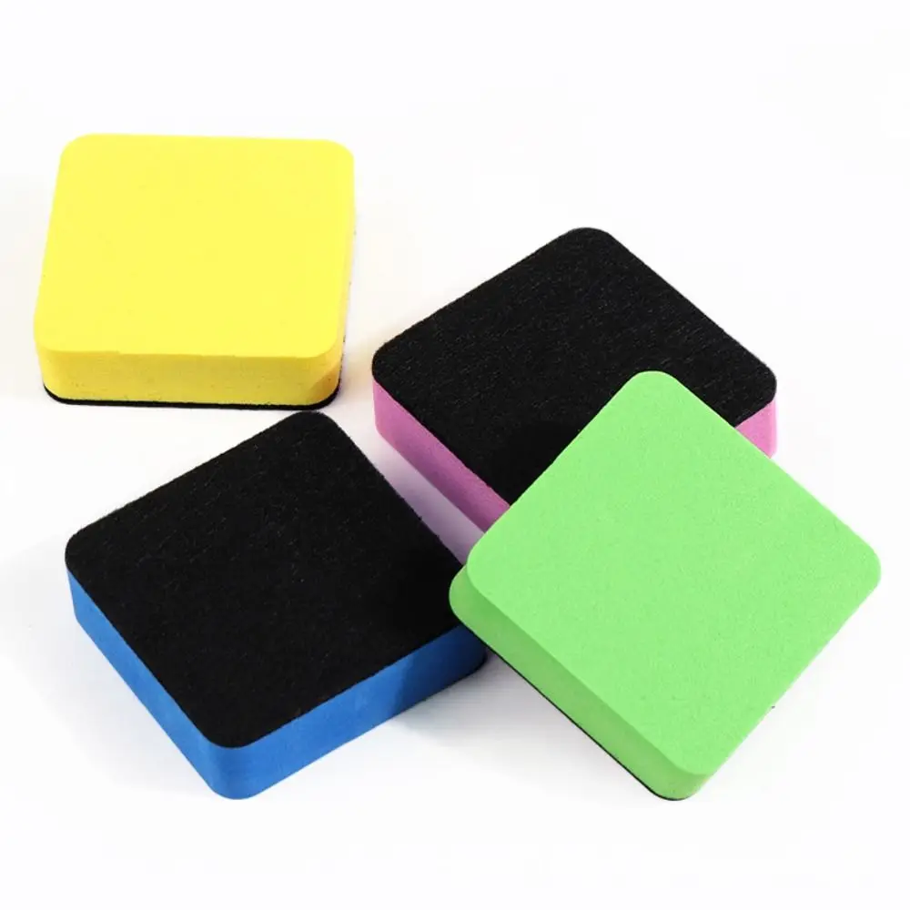 High Quality Magnetic Whiteboard Eraser Multi-color Square Whiteboard Dry Eraser Chalk Blackboard Wipe School Office