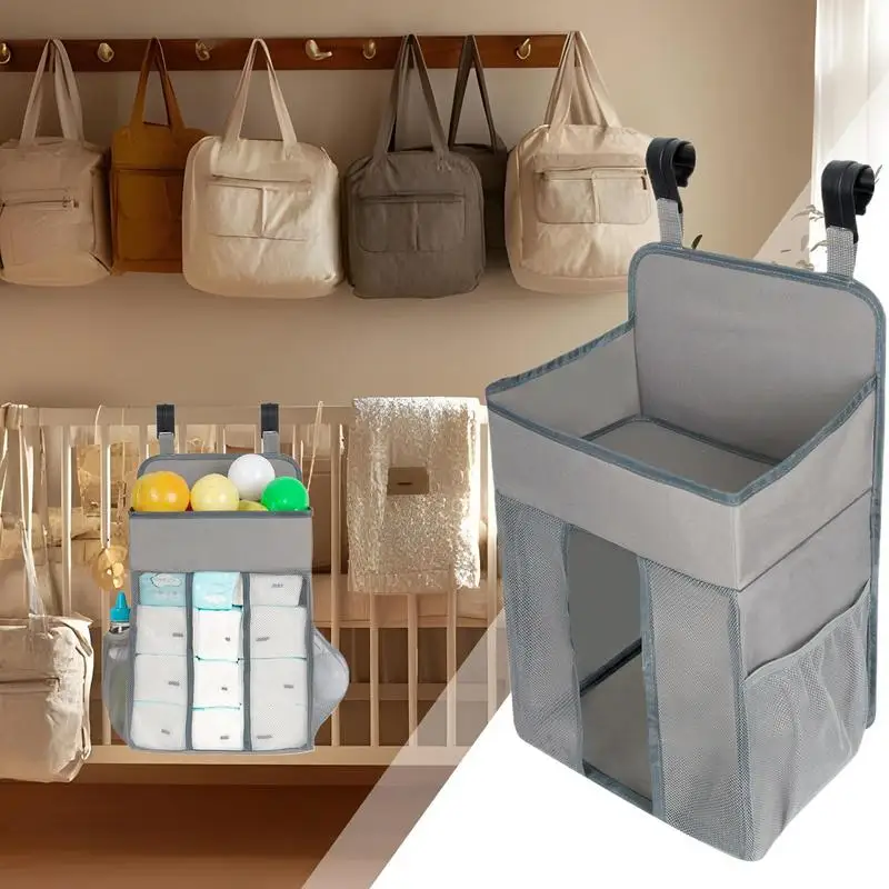 Baby Diaper Organizer Nursery Nappy Storage Multifunctional Hangable Diaper Organizer For Dormitory RV Travel Changing Table