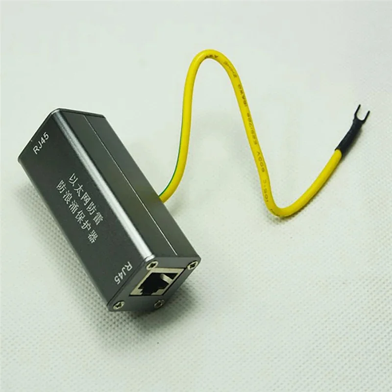AS95-Ethernet Surge Protector؛ RJ45 Surge Protector، Ethernet SPD 8-Core Network Cable Interface Monitoring Arrester 1PC