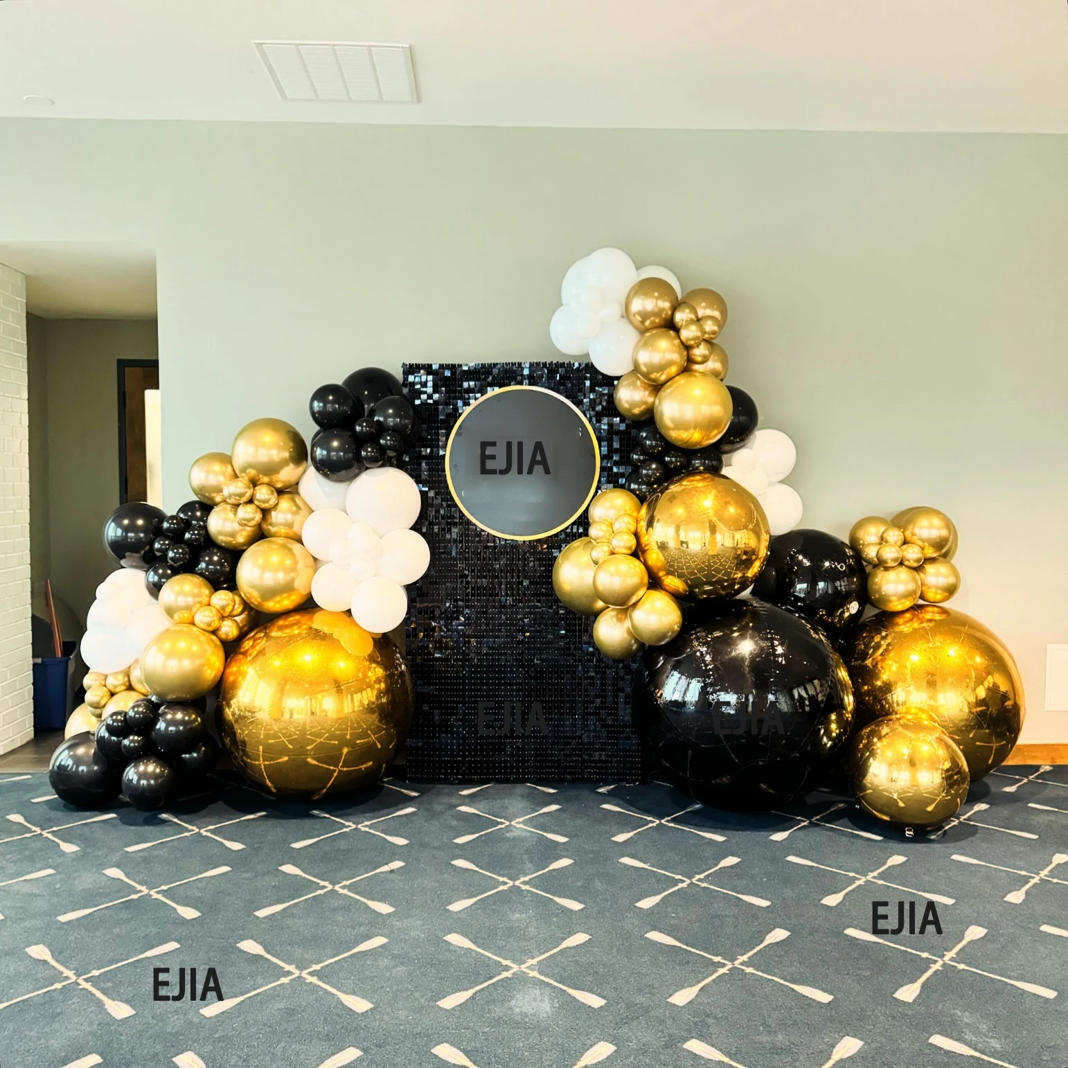 Reflective Mirror Balls Inflatable Giant Inflatables Mirror Ball Gold