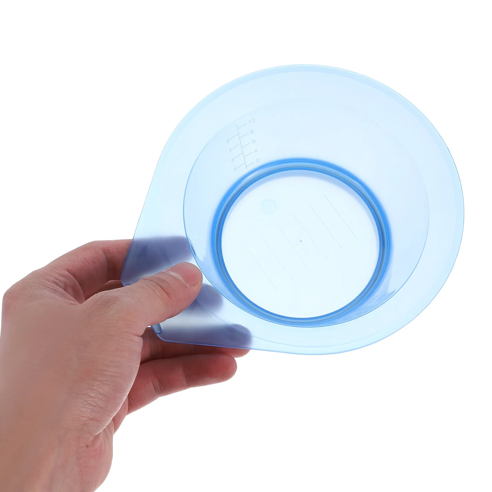 

6Pcs Hair Dye Mixing Bowls Transparent Plastic Hairdressing Bowl DIY Salon Hair Coloring Tool Professional Use