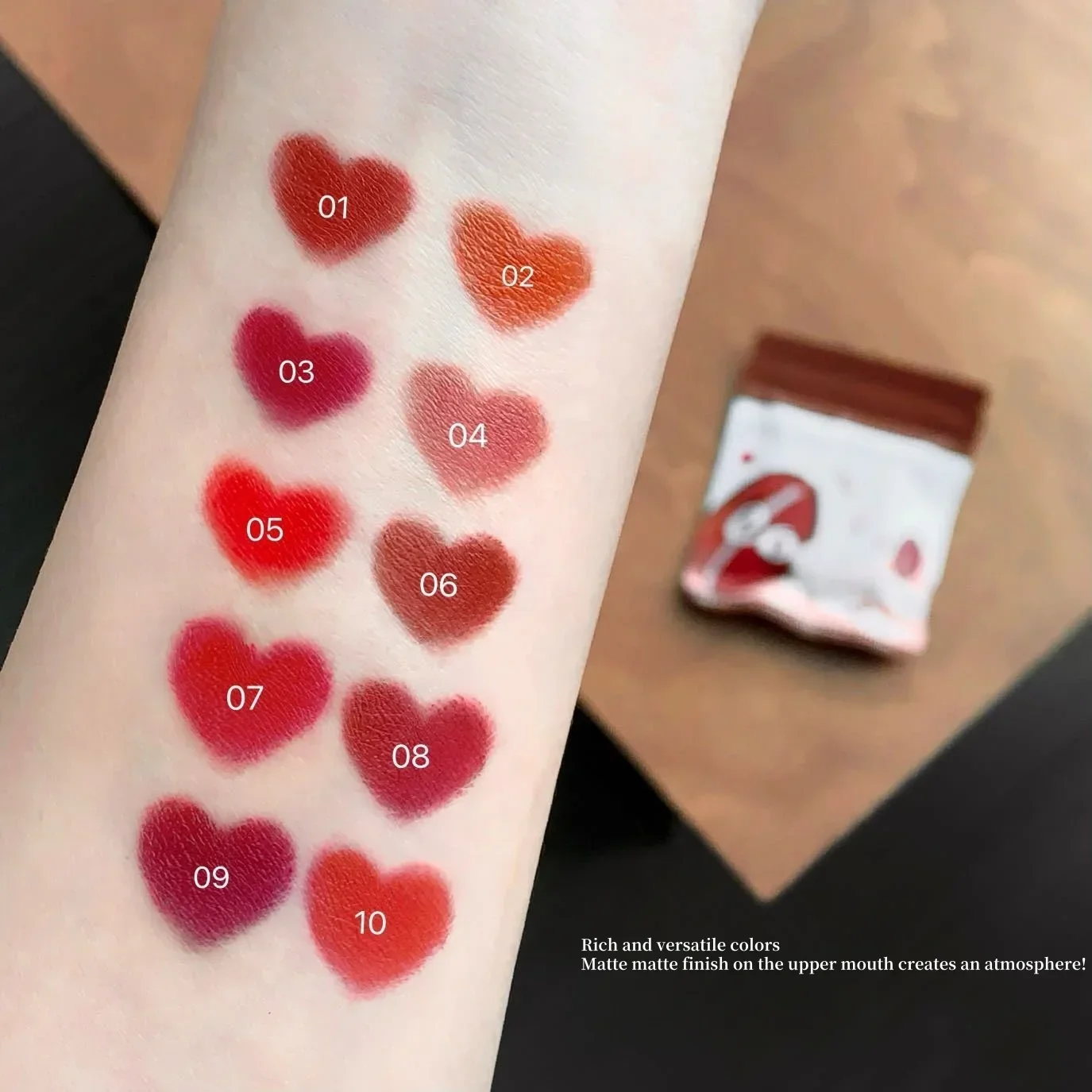 10 sztuk Mini Coco kapsułka zestaw szminek aksamitna matowa wodoodporna seksowna nago DIY błyszczyk do ust nowość zestaw do makijażu