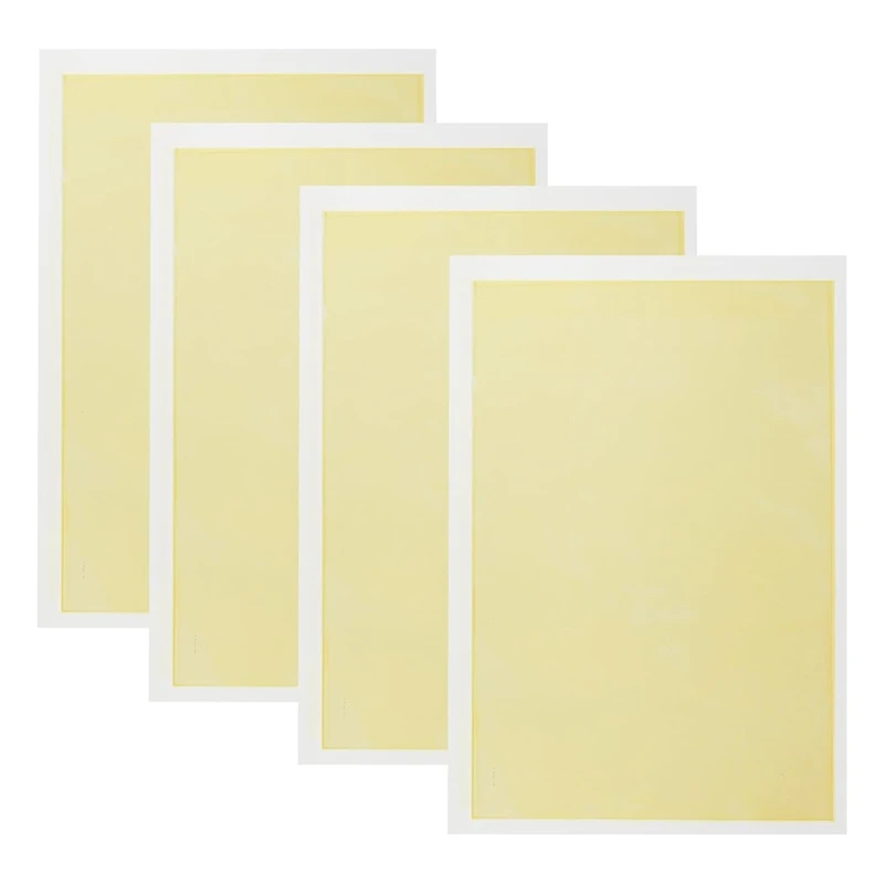 4Pcs Laserengraving Marking Paper, White Laserdimming Paper Laserengraving Test Focus Paper For Ceramic Glass Metal