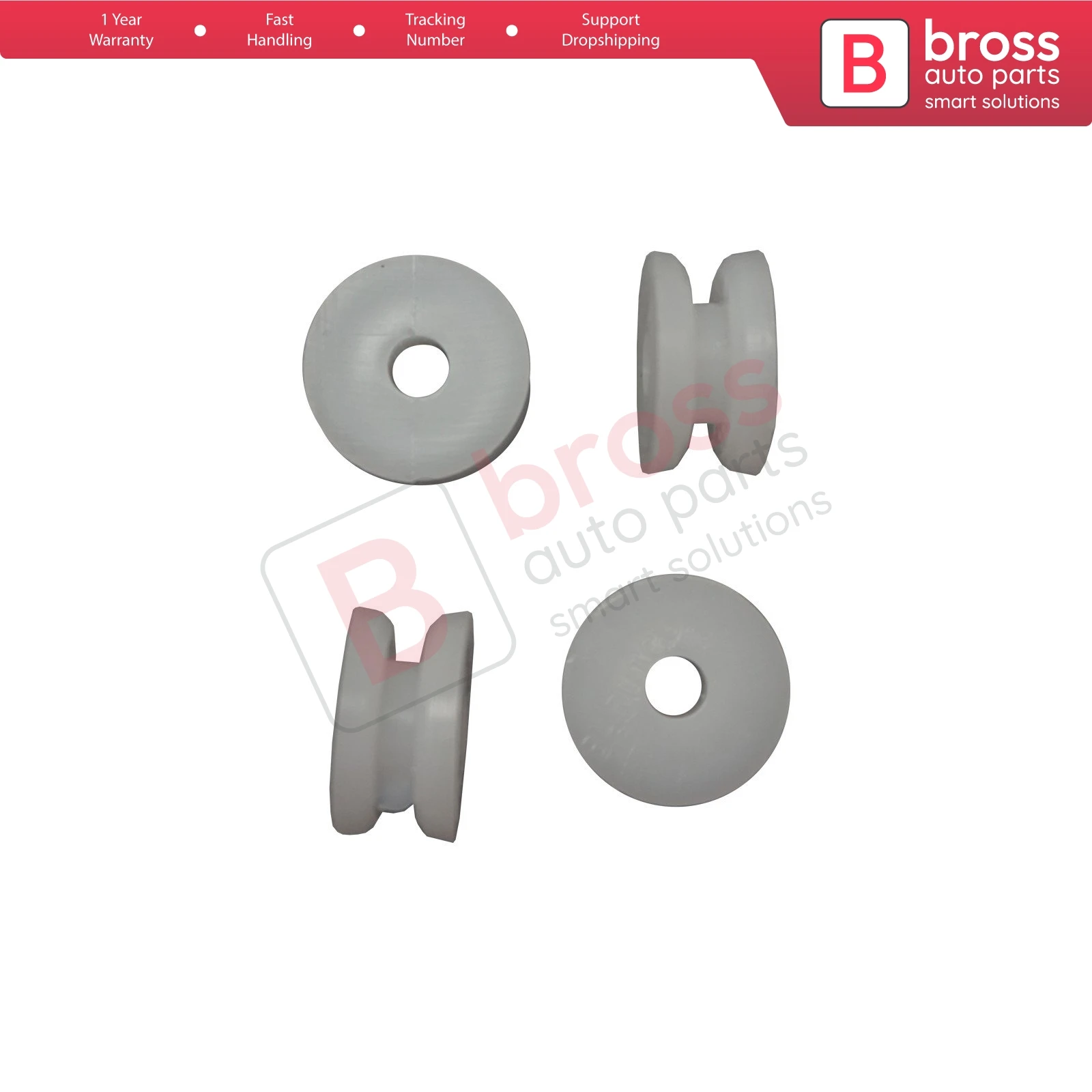 Bross Auto Parts BCF5061 10 Pieces Map Pocket Door Panel Mounting Clips 7700631558 for Renault 9 11 Made in Turkey