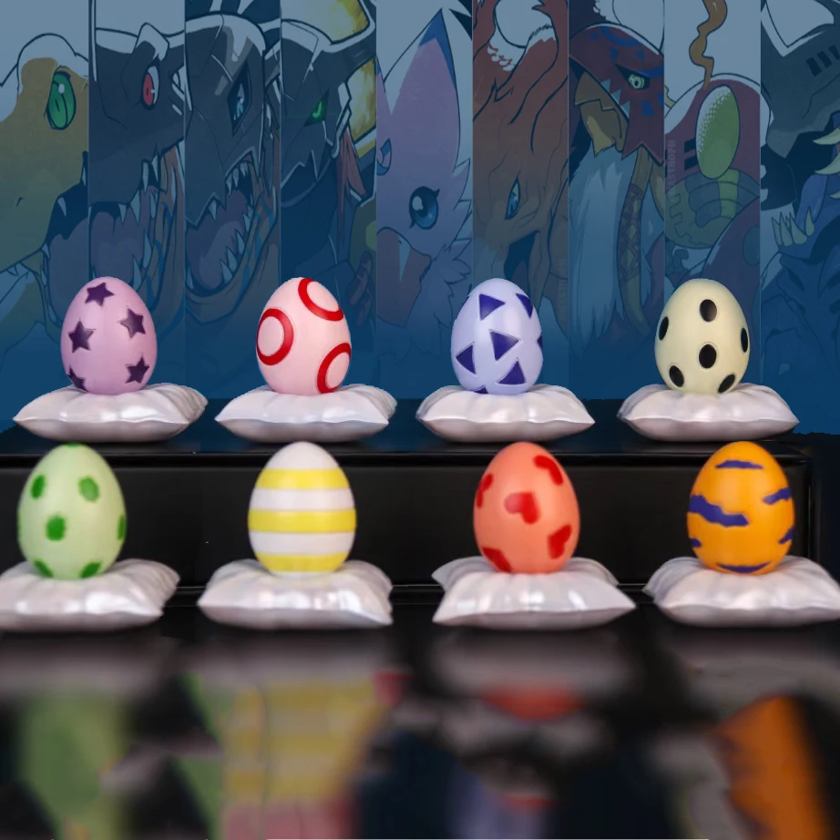 8 pz/set Anime Digimon Adventure Figura 3.5 cm DigiTama Suite Action Figures Collezione In Pvc Modello Giocattoli per I Regali Dei Bambini