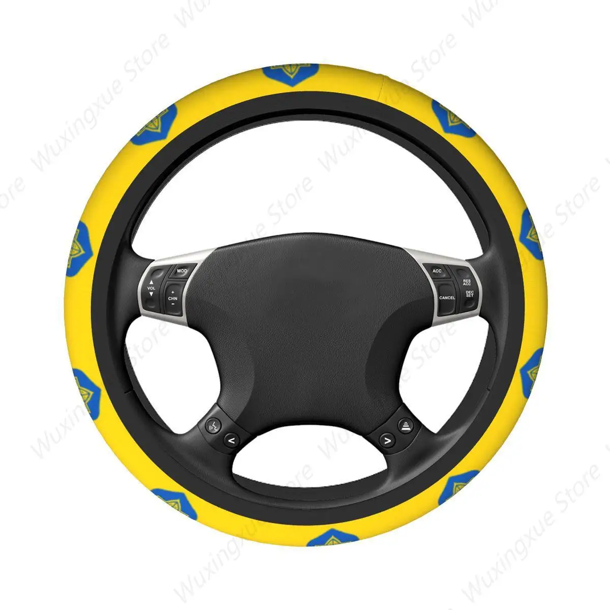 Car Steering Wheel Cover Ukraine Flag Ukrainian Military Braid On The Steering Wheel Cover Car-styling Colorful Auto Accessory