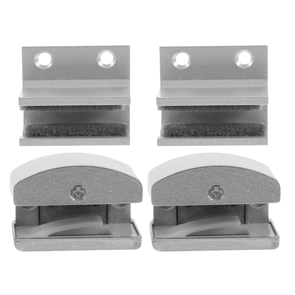 

4pcs Glass Swing Stopper Durable Bottom Guard Sliding Shower Door Bottom Strip Retainer Shower Guide Track Runner Hardware