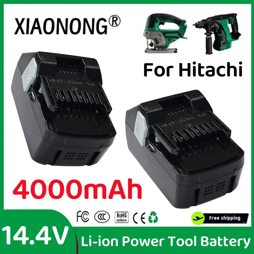 

For Hitachi 14.4V Li-ion power tool battery BSL1415 BSL1430 CJ14DSL BSL1440 330067 330068 330139 330557 4.0Ah Tools Batteries