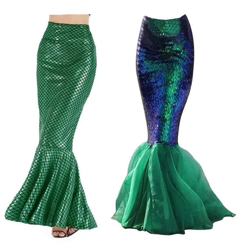 

Halloween Mermaid Tail Skirt Adult Women Blue Green Red Party Rave Outfit Stage Wear 2025 Cosplay Anime Party Dance Wear