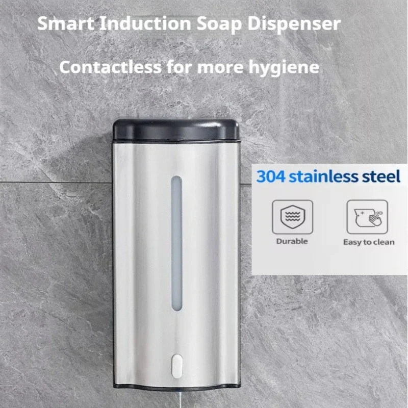 

Commercial Wall Mounted Intelligent Hand Sanitizer Dispenser Upgraded Fully Automatic 600ml/1000ml Capacity for Public Use