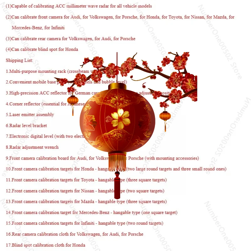 

Инструмент для калибровки ADAS: калибровка радаров ACC mmWave и передних камер для всех автомобилей, включая Toyota, Honda, VW