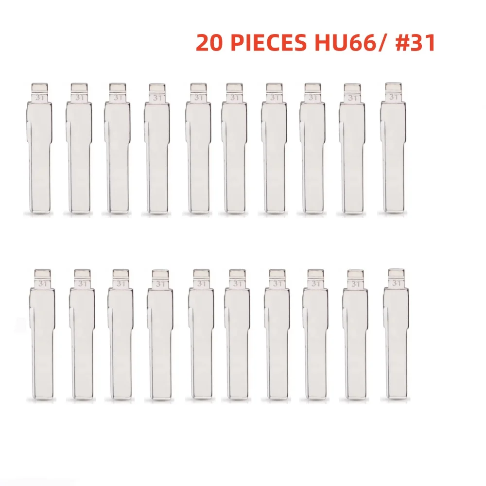 20 PIECES HU66 Flip Key Blade #31 For Xhorse / Keydiy Universal Remote Flip Keys