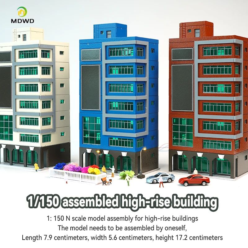 Outland-modelos 144 N, tren a escala, rascacielos, construcción, centro de compras, juguete educativo, aprendizaje juguetón