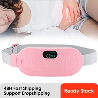 Almohadilla térmica Menstrual, masajeador Abdominal inteligente, cinturón de palacio cálido, dispositivo de masaje con vibración de cintura para calambres, alivio del dolor en la período