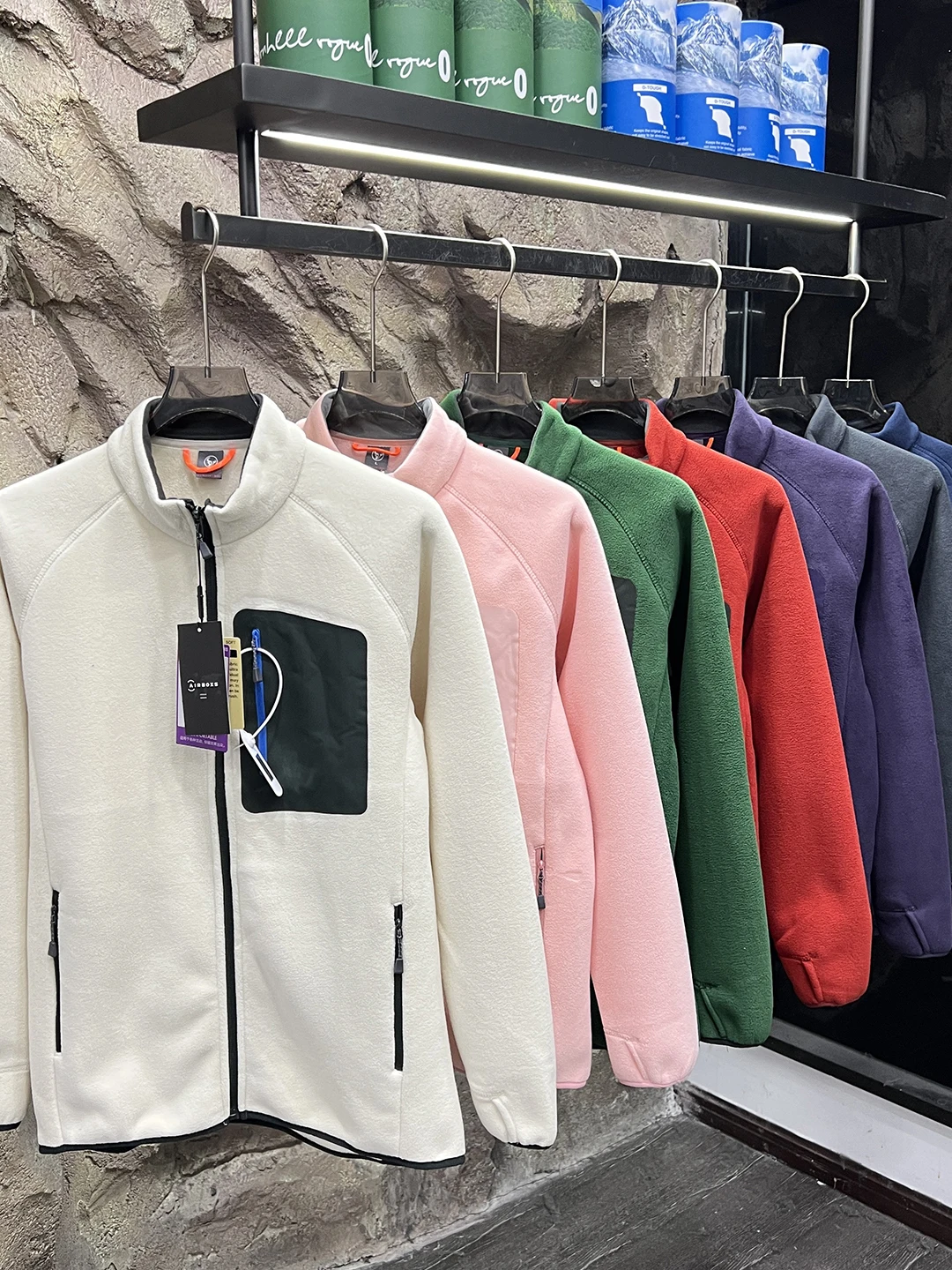 الراقية Fce مبطنة الوقوف طوق Jaet للرجال الرياضة في الهواء الطلق يندبروف الدافئة تنوعا الخريف الشتاء معطف زوجين عادية