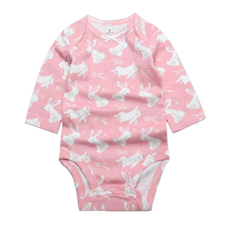 3-6 Pieces New Fashion Newborn 100% Cotton Baby Boy Girl Bodysuit Long Sleeve Soft Infant Onesies Baby Shower Gifts Jumpsuits