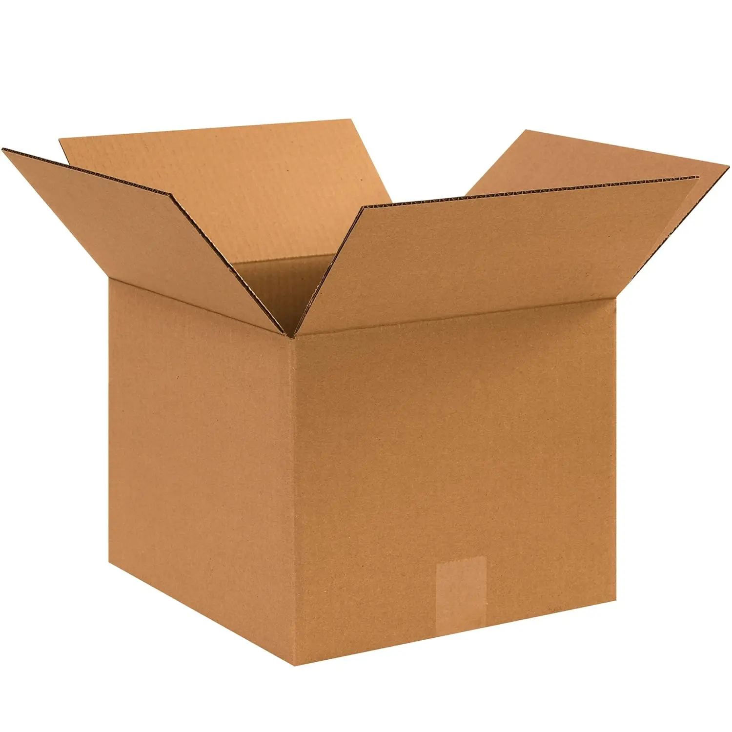 12x12x10 Corrugated Cardboard Boxes, 14"L x 14"W x 2"H, Pack of 25 for Shipping and Storage