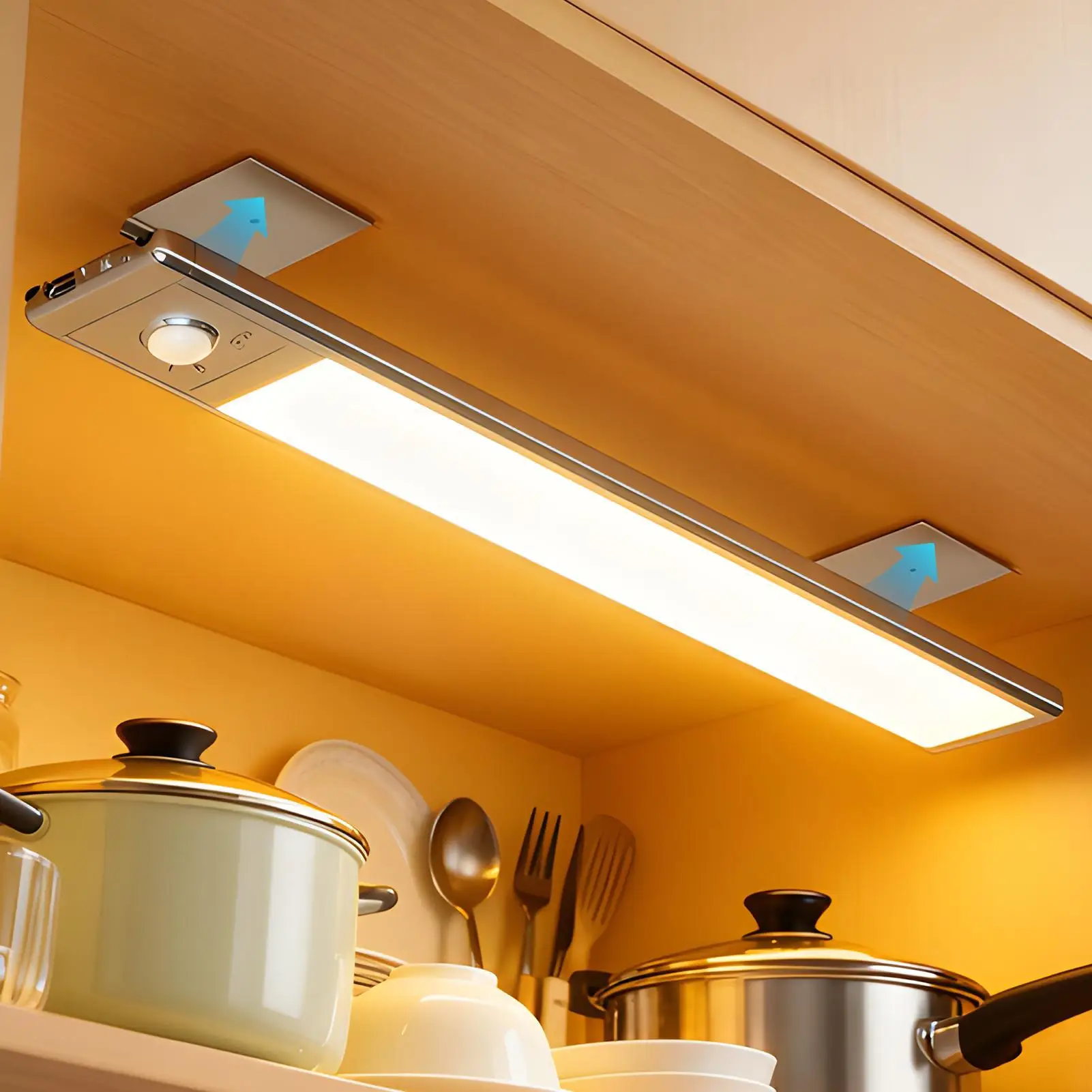 Motion Sensor Light Indoor 3 Color Temperature Adjustable Lighting Closet Lights Motion Sensored for Family Friend Elderly Kids