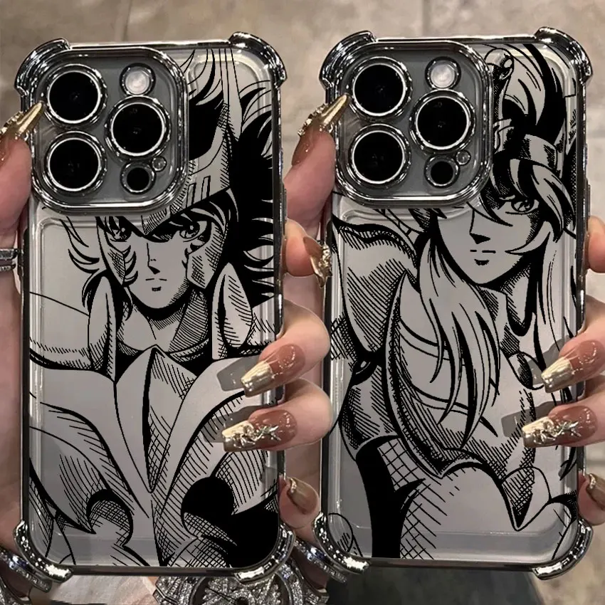 

Saint Seiya Cygnus Hyoga For Samsung Galaxy A56 Clear Case A55 A54 A52 A53 5G A36 A34 A35 A33 A26 A25 A16 A06 Silver Phone Cover