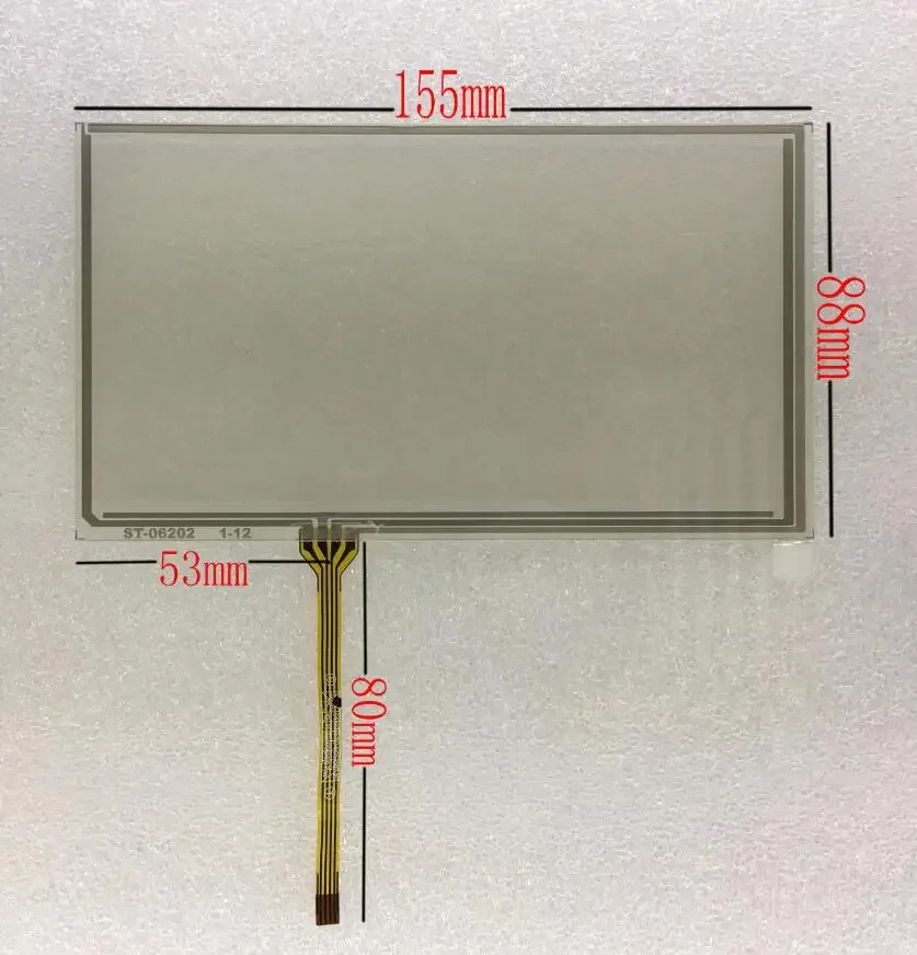 New 6.2 inch 4 wire 155mm*88mm Touch Panel Digitizer Screen Panel Replacement For Clarion NX501E 155X88MM With Extender