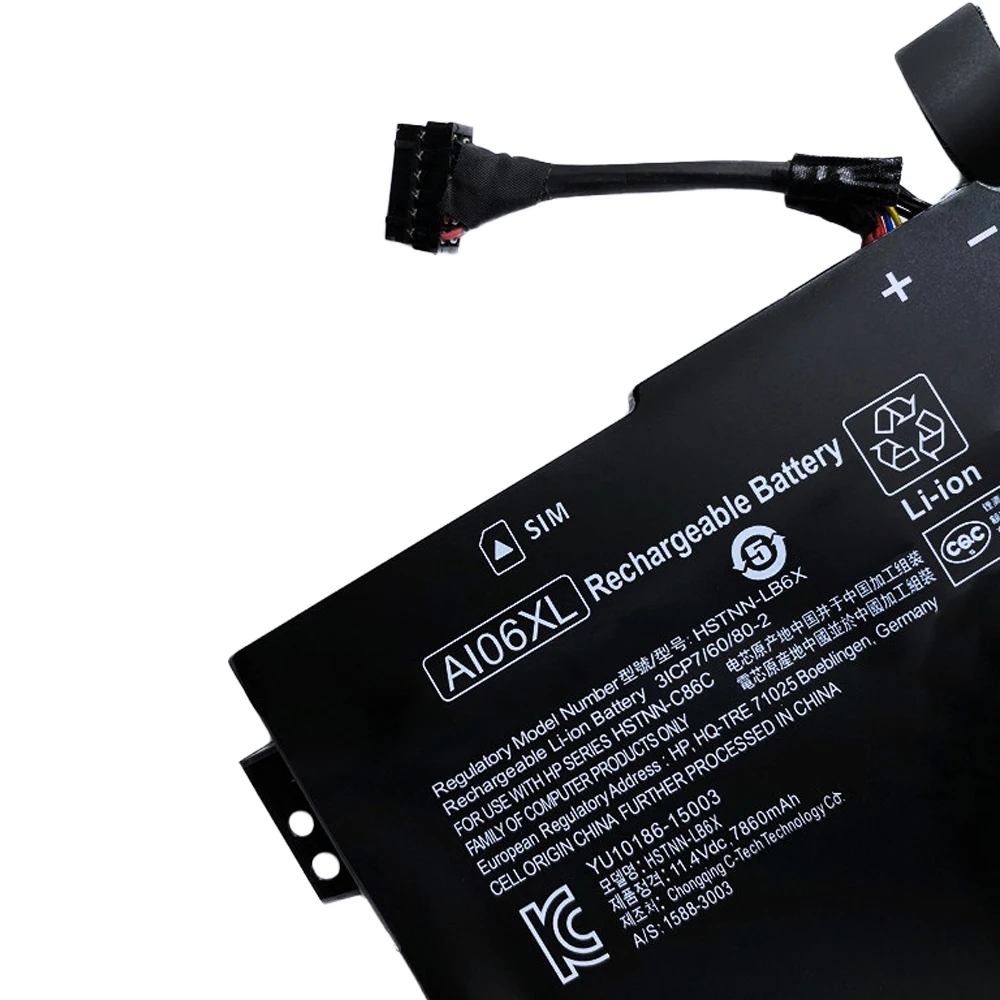 SHUOZB 11.4V 96Wh AI06XL Laptop Battery For HP ZBook 17 G3 T7V62ET V1Q05UT X9T88UT T7V61ET 17 G3 Workstation Series AI06096XL