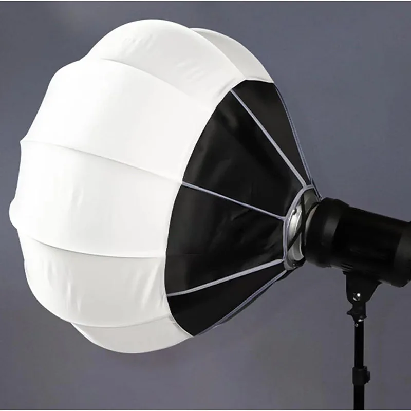CYCAFON 65cm Globe Lantern Metal Softbox Photo Studio Bowens Mount Softbox Ball Diffuser for Film-Making Video Shoot Flash