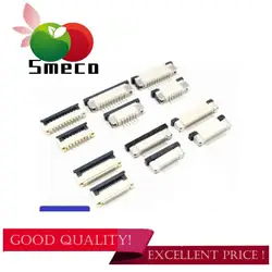 10 fan-shaped FPC socket FPC flat wire connectors below 0.5 ms /1 MS pitch 4P 5p 6p 8p 10p 12p 14P 16p 20p 24P 30p 34P