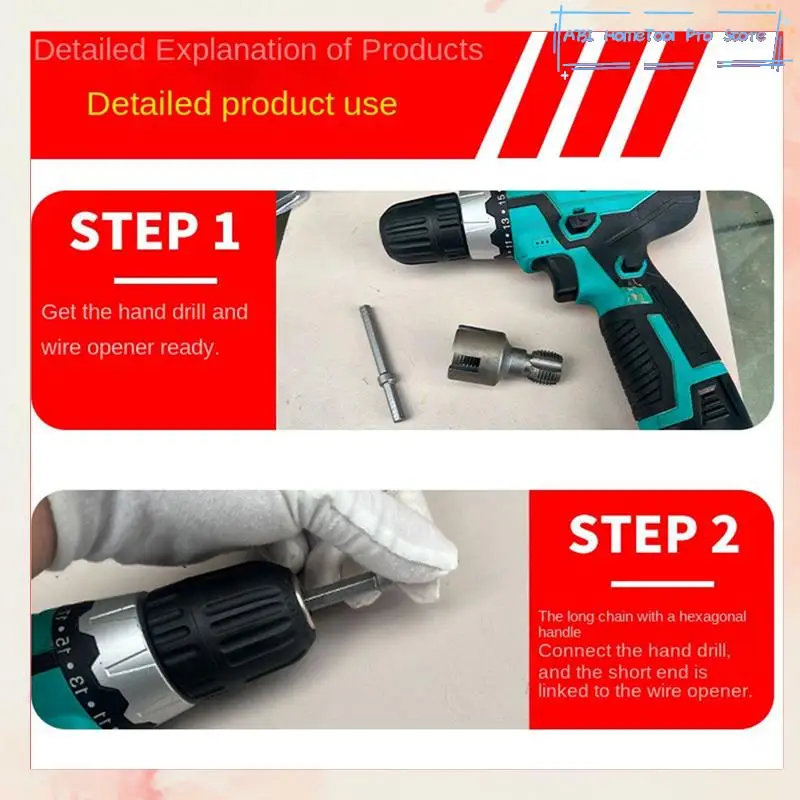 

DN15 DN20 Pipe Threading Tool 4/6 Points Pvc Pipe Threader Kit Pipe Threading Tool-A73I