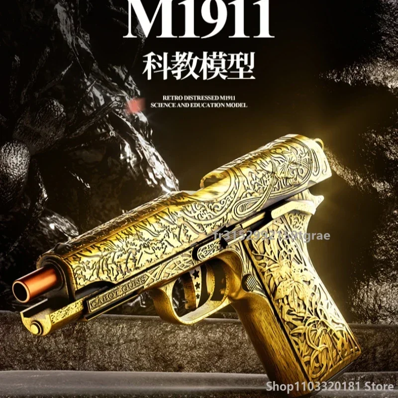 Espulsione Shell inciso retrò semiautomatico 1911 pistola giocattolo pistola a proiettile morbido modello di simulazione regalo di Natale 2025
