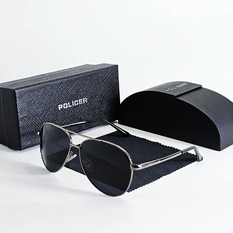 

Luxury brand Policer Sunglasses Polarized for Men Classic Sun Glasses High Quality Eyewears Pilot UV 400 Protection 5932