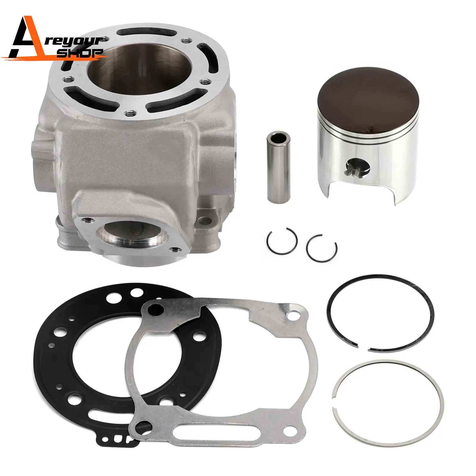 Kit de junta de pistão de cilindro 66,8 mm para Yamaha DT230 Lanza 230 MT250 TSE250