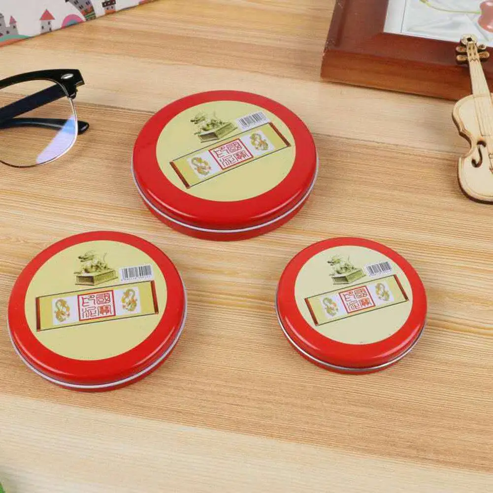 Company Seal Small Size Calligraphy Chinese Yinni Pad Stamp Ink Paste for Living Room