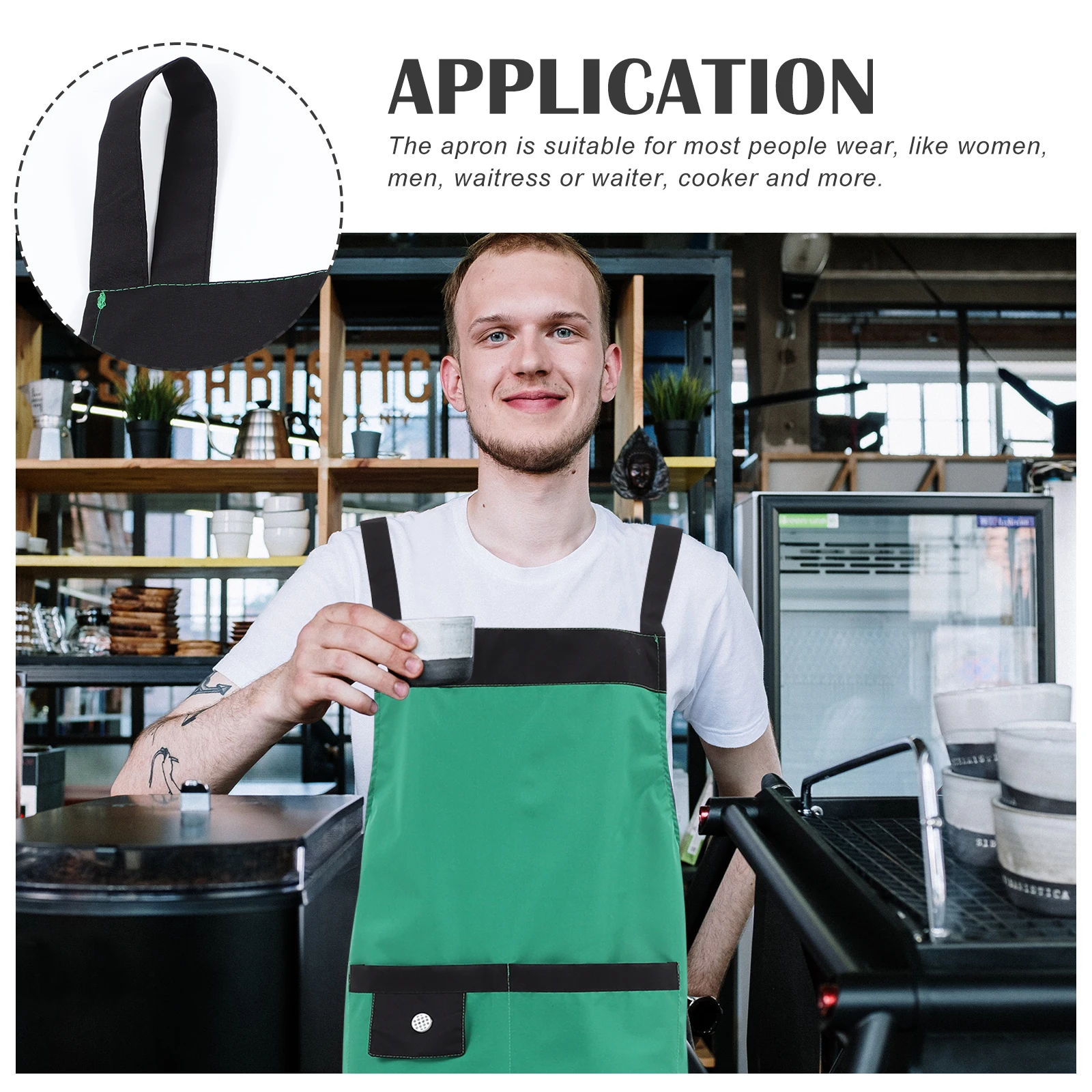 

Proof For Chef Cooking Waterproof Baking Kitchen Home Multi-Purpose Cooking Apron Apron With Pocket