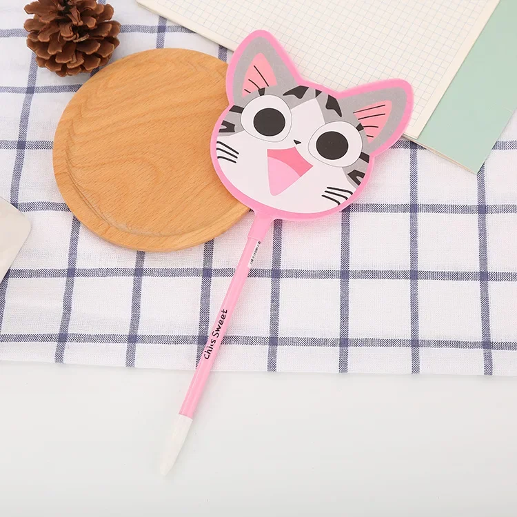 36Pcs Wholesale cartoon cat fan ballpoint pen, creative student stationery office supplies