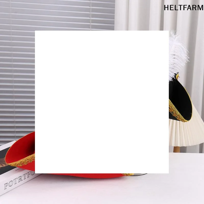 

Retro Creative Feathers Pirate Hat Cosplay Pirate Cap Captain Hats Halloween Carnival Party Costume Props Holiday Gifts