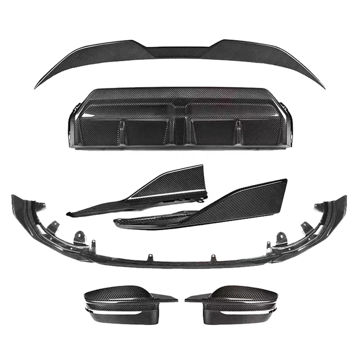 Z-ART 2022+ G42 Dry Carbon Fiber Aerokit for BMW 2 Series Prepreg Carbon Fiber Wind Spoiler Body Kit for BMW New 2 Series Coupe