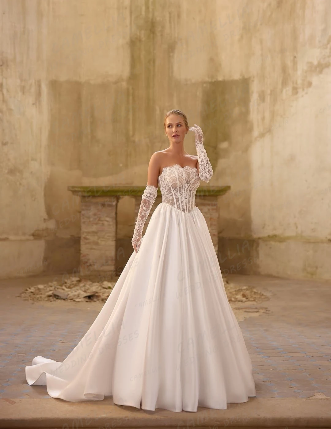 

Простые свадебные платья с аппликациями, женские, сексуальные, с открытой спиной, А-силуэт, с длинными рукавами, из фатина, свадебные платья, Vestidos De Novia, элегантные, на заказ