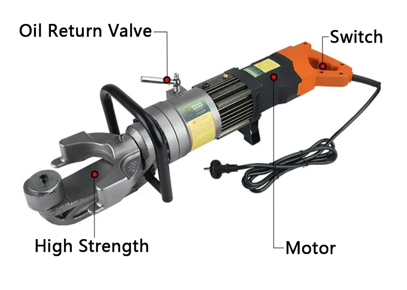 

Brushless Motor Handheld Electric Hydraulic Steel Bar Bending Machine ZW-25 Portable Small Thread Steel Bender 14-25mm