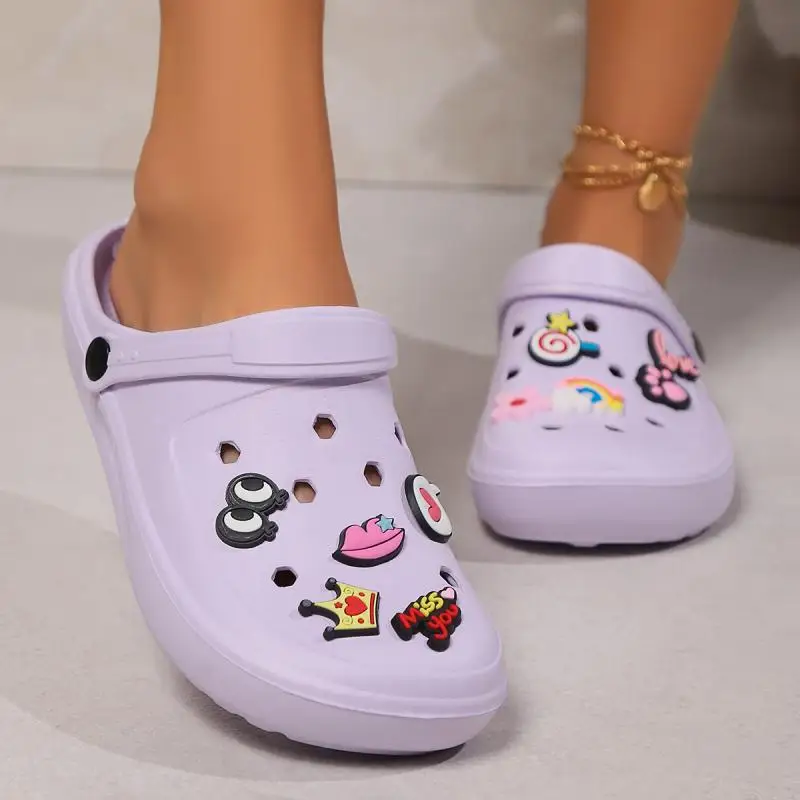 Women's Platform Clogs, Designer Flat Sandals For Home, Beach & Indoor Summer Casual_voghion.com