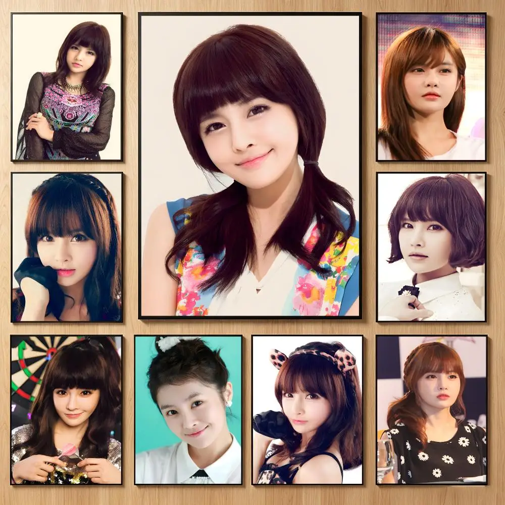 Gentle Celebrity J-Jeon Bo Ram Poster Classic Self-Adhesive PP Wall Sticker for Living Room Bar Decor Gift