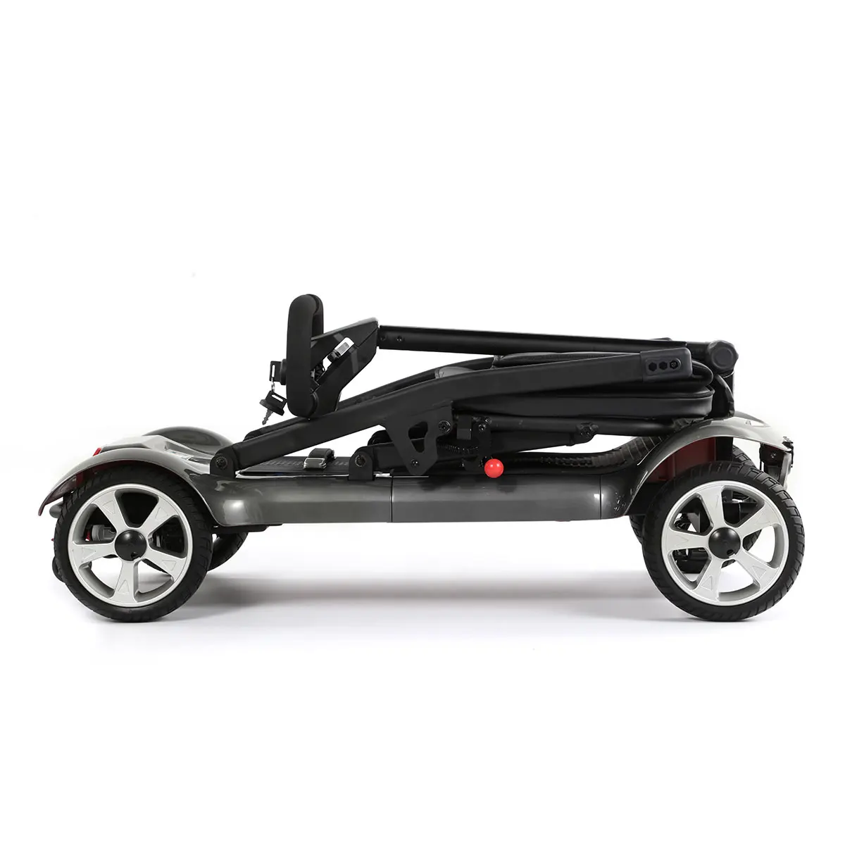 120KG Max-Loading Small Compact Travel Portable 4 Wheels Electric Mobility Scooter With Removable Battery For Outdoor Use