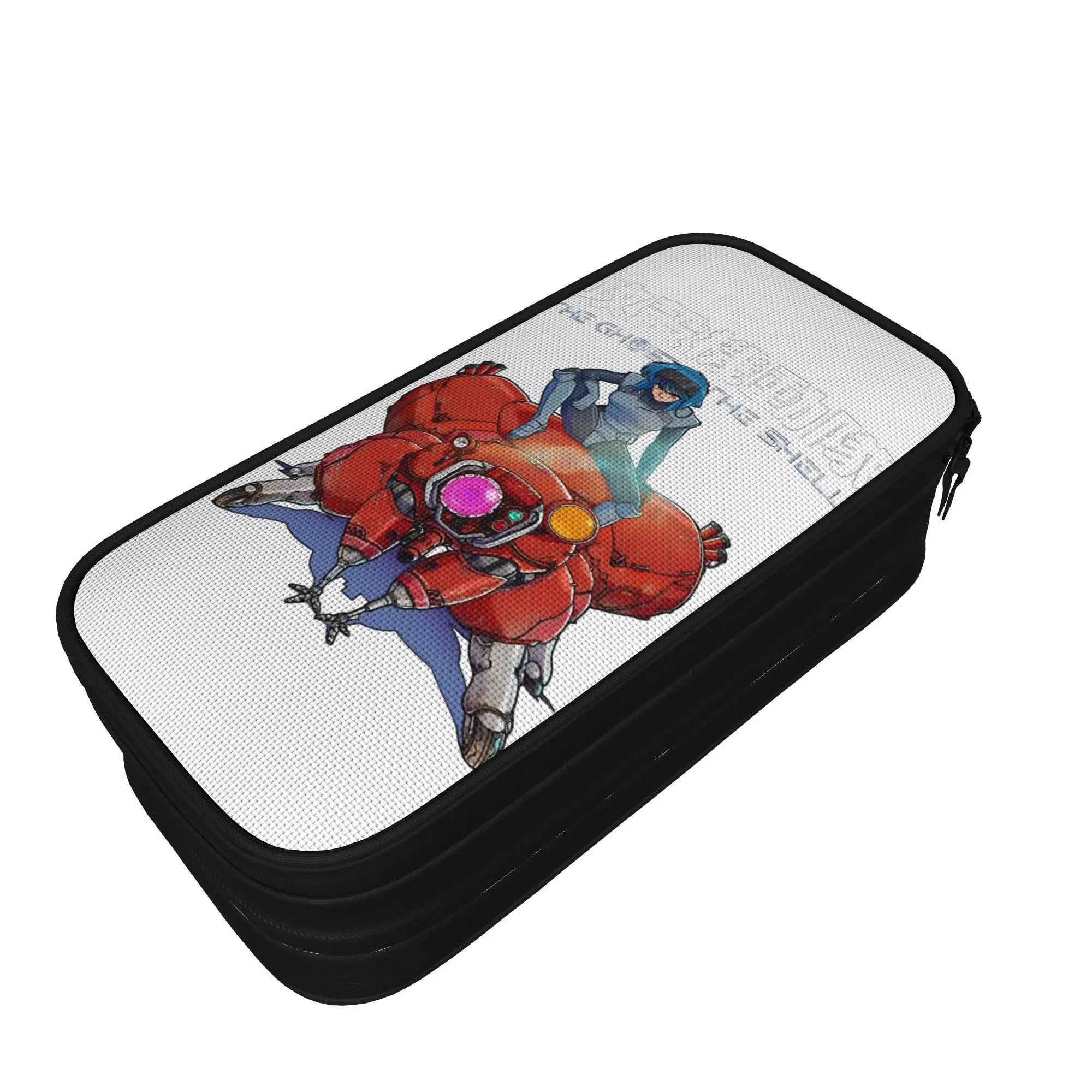 Arts of GHOST IN THE SHELL Pencil Case Fashion   Pen Box Bag for Student Big Capacity School Supplies Zipper Pencilcases